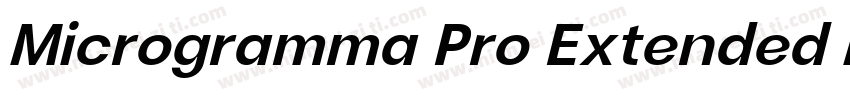 Microgramma Pro Extended Medium字体转换